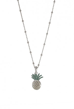 Collana Ananas Argento Silver Fantasia Monile D5KD7FM