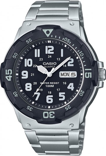 Orologio Casio Uomo Sportivo Solo Tempo Data Giorno Settimana Acciaio MRW-200HD-1BVEF