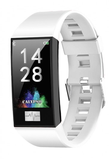 Orologio Calypso Smart Watch Sport Cardio App Usb Cinturino Bianco K8500/1