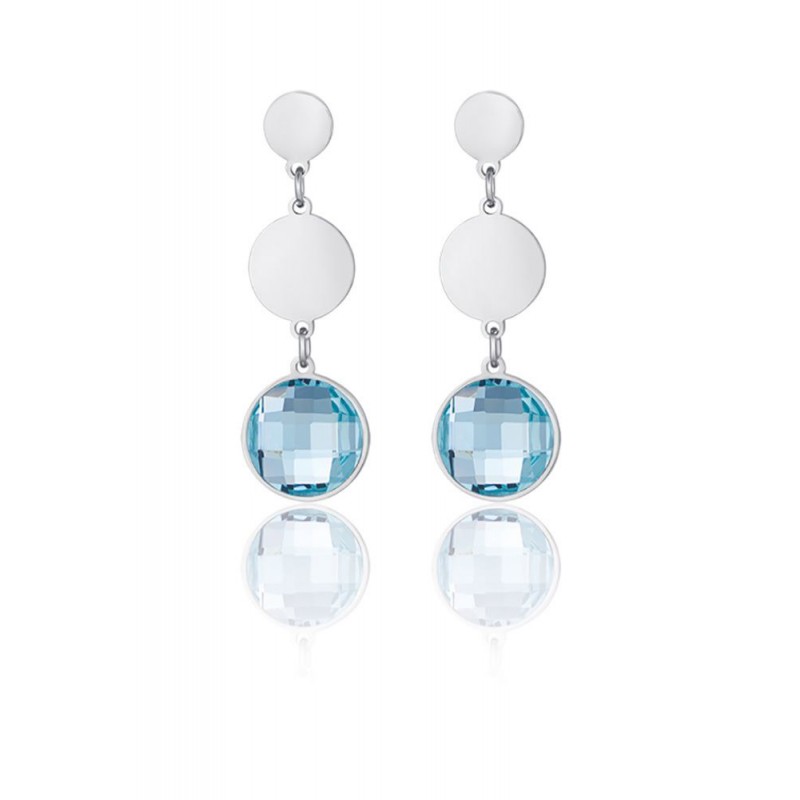 Orecchini Pendenti Bambina MABINA Stella Stellina In Argento Con Ce E Stellina 8054757211754