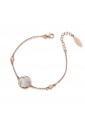 Bracciale Fiore Madreperla Argento Rosa Cristallo Mediterraneo G21RB01