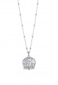 Collana Lunga Campana Bells Argento Cristalli Portafortuna Mediterraneo CM10AC02