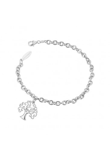 Bracciale Mediterraneo Albero Vita Argento Silver Cristalli FGNUQFM