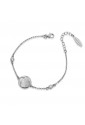 Bracciale Fiore Madreperla Argento Cristallo Mediterraneo G21AB01