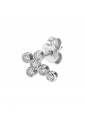 Orecchini A Lobo Croce Argento Silver Cristalli Bianchi Agios AGI128/O-AB