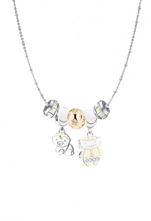 Collana Mamma Baby Charms Pace Splendore Acciaio Gold Tres Jolie Brosway 5PQDHFM