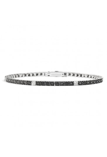 Bracciale Tennis Recarlo Facet Oro 18kt Diamanti T39SE884/D-18