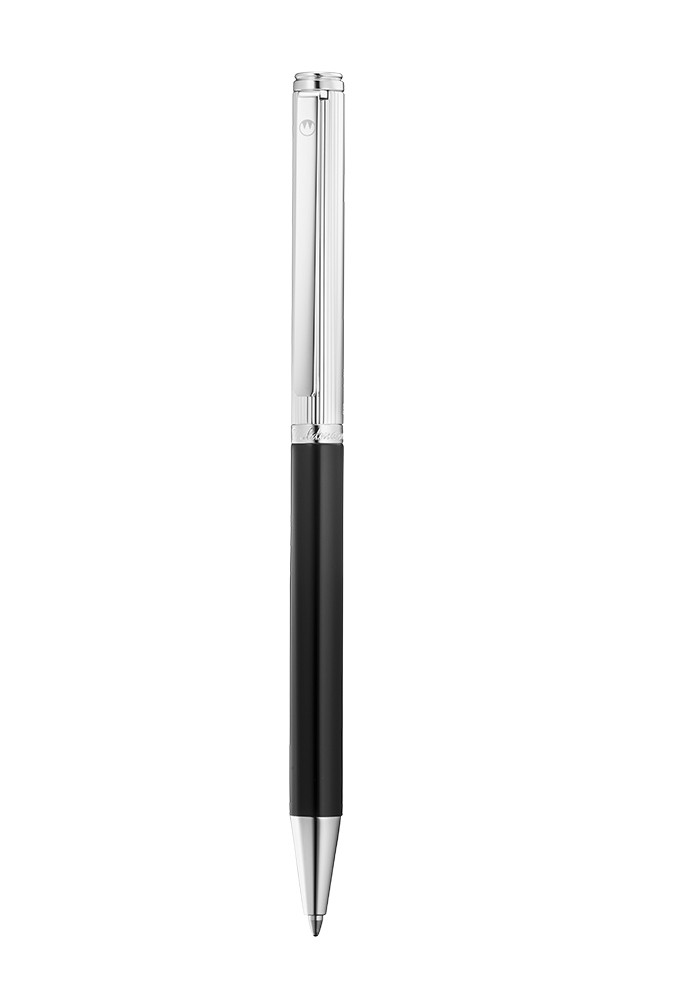 Jinhao penna a sfera 188 nero e argento clip