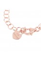 Collana Girocollo Dvccio Jasmine Argento Rosa Charms Lettera L Smalto Bianco Donna 4H3KWFM