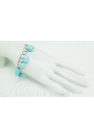 Bracciale Charms Pasta Turchese Argento 5351