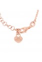 Collana Girocollo Dvccio Venere Argento Rosa Charms Lettera E Pietra Rossa YS9KFFM