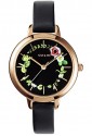 Orologio Oui&Me Donna Petite Fleurette Quadrante Nero Fiori Erbe Cinturino Pelle ME010007