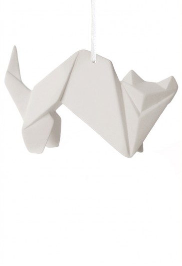 Origami Gatto Porcellana Bianca L'Abitare Milano 16020051