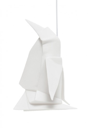 Origami Pinguino Porcellana Bianca L'Abitare Milano 16020046