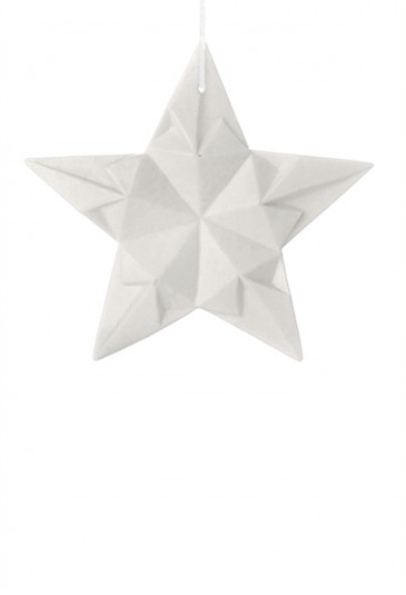 Origami Tridimensionale Stella Porcellana Bianca L'Abitare Milano 16020039