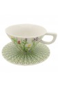 Tazza Caffe L'Abitare Seasons Mese Aprile Porcellana Handmade Decori Rilievo 16880022