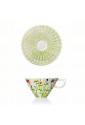 Tazza Caffe L'Abitare Seasons Mese Aprile Porcellana Handmade Decori Rilievo 16880022