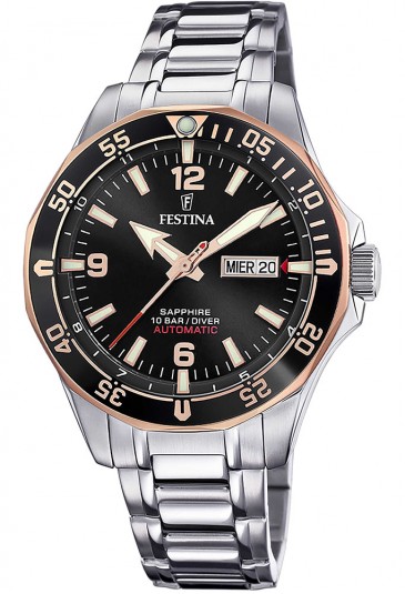 Orologio Festina Uomo Diver Automatico Sub Rosa F20478/6