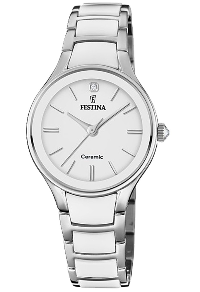 Orologio Festina Ceramica Bianca Acciaio Donna Lady F20474/1