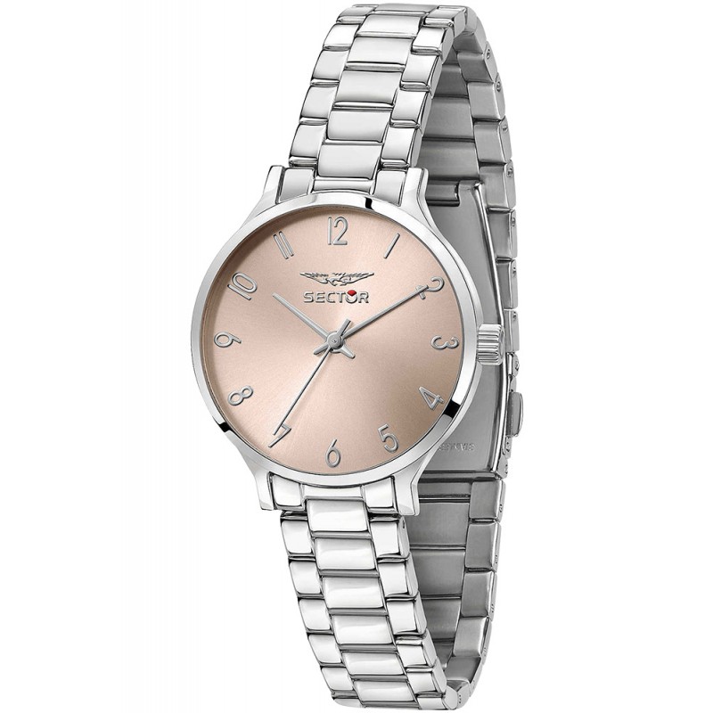 Orologio Sector 370 Quadrante Rosa Numeri Arabi Acciaio R3253522501