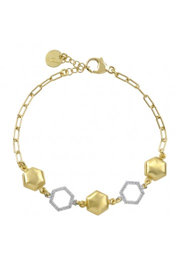 Bracciale Aquaforte Donna Argento Gold U31PYFM