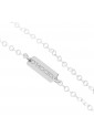 Collana Dvccio Lunga Argento Lettera M smalto Bianco UDCNGFM