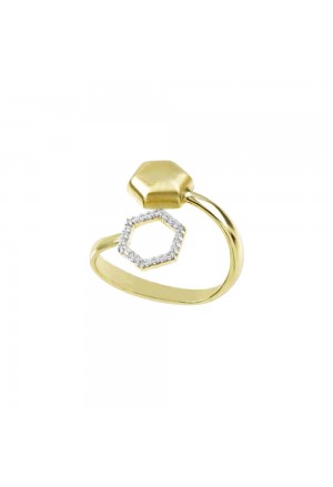 Anello Aquaforte Donna Argento Gold GGZ5DFM