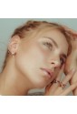Orecchini Cerchio Dvccio Stella Smalto Nero Argento Rosa Lettera G Collezione Megghy LAHLJFM