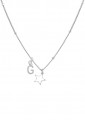 Collana Girocollo Dvccio Stella Smalto Bianco Argento Lettera G Collezione Megghy PH7Q5FM