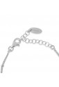 Collana Girocollo Dvccio Stella Smalto Bianco Argento Lettera G Collezione Megghy PH7Q5FM