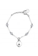 Bracciale Rigido Brosway Chakra In Acciaio Con Cuore E Cristalli - Diametro 185mm, Regalo Donna
