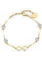 Bracciale Brosway Chakra Acciaio Gold Infinito Cristalli BHKB030