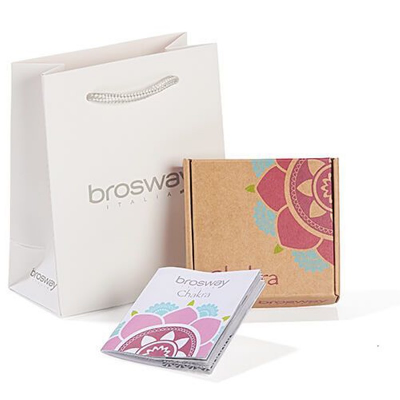 Brosway Bracciale Rigido Donna In Acciaio 316L Con Cristalli E Simbolo Infinito – Finitura Oro 14K – Collezione Chakra – BHKB030