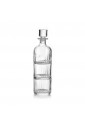 Set Bottiglia + Bicchieri Impilabili Degustazione Vetro Regalo Acca V.439.4