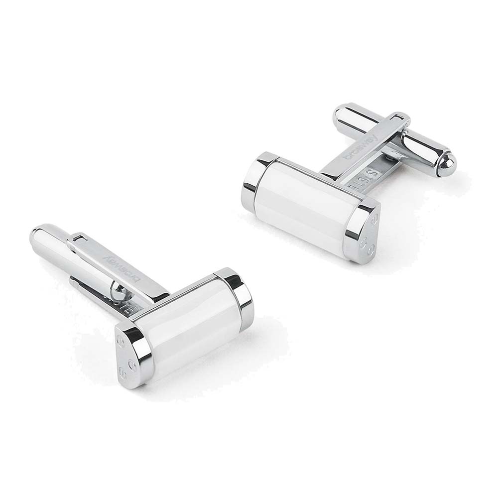 Gemelli Uomo Breil Code In Acciaio E Onice - Eleganti E Moderni, Design Italiano, Perfetti Per Cerimonie