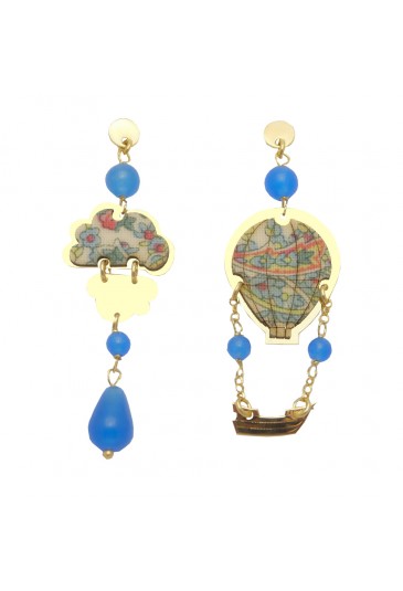 Orecchini A Mongolfiera Colorati In Argento 925 Smaltato A Mano – Made In Italy – Damiano Argenti