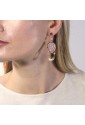Orecchini Lebole Mongolfiera Mini Argento Seta Rosa PKPAJFM