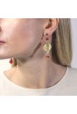 Orecchini Lebole Melograno Mini Argento Seta Rubino BQZQHFM
