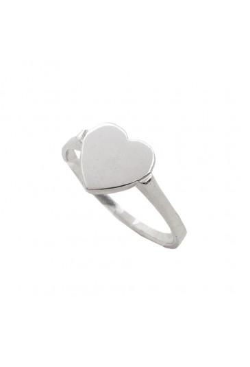 Anello Cuore Oro Bianco 18KT Misura 13 Love Fidanzamento Anniversario Fantasia Monile 8KMOIRP