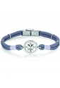 Bracciale Luca Barra Corda Grigia Rosa Ventri Acciaio BA1005