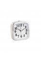 Sveglia Bianco Quarzo Snooze Sweep Movement Illuminazione Lowell JA7056-B