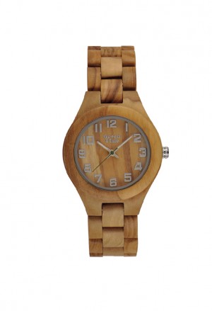 Orologio Legno Ulivo Misura Media SoloTempo Green Time ZW059A