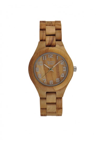 Orologio Legno Ulivo Misura Media SoloTempo Green Time ZW059A