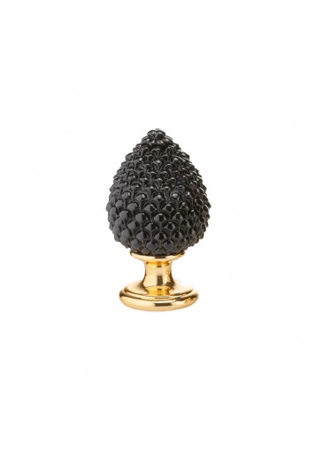 Pigna Portafortuna Soprammobile Nero Gold Misura Small Regalo Augurale Acca AR 661 P/NERO
