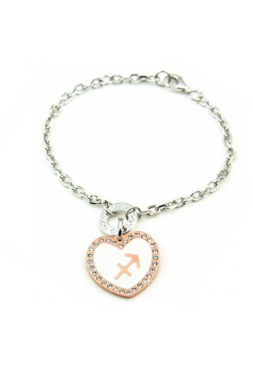 Bracciale Donna Segno Zodiacale Sagittario White Morbido Dvccio 7888