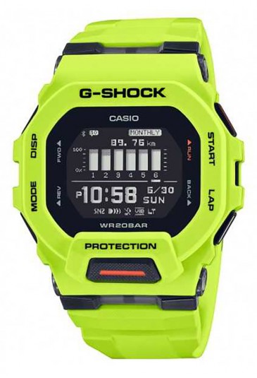 Orologio Casio G-Shock Digitale Bluetooth Smart Illuminazione Smartphone Time Antiurto Giallo GBD-200-9ER