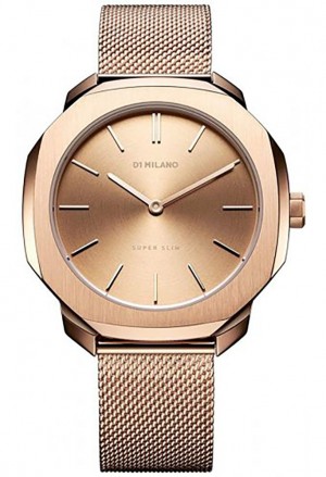 Orologio D1 Milano Super Slim Movimento Quarzo Solo Tempo Rose Gold Donna SSML02