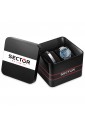 Kit Regalo Orologio + Bracciale Sector 550 Cronografo Chrono Blu Cuoio Uomo R3273993005