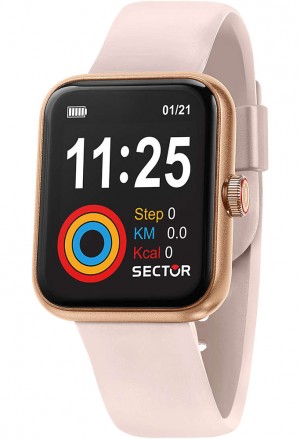 Smartwatch Orologio Sector S03 Fitness Running Bluetooth Waterproof Rosa Silicone R3251282002