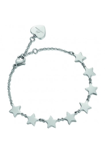 Bracciale Luca Barra Acciaio Stelle BK1739